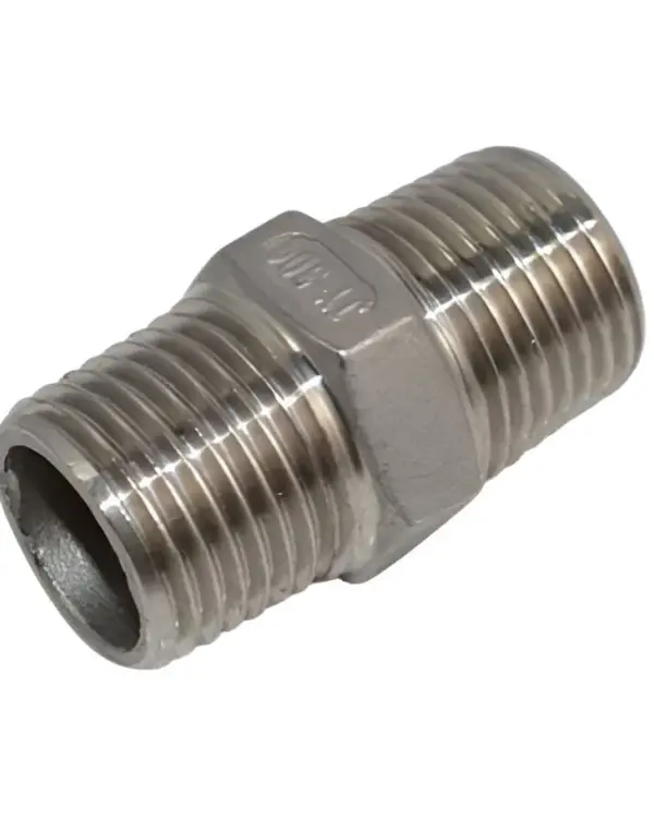 Niple hexagonal inox C-304/316 NPT